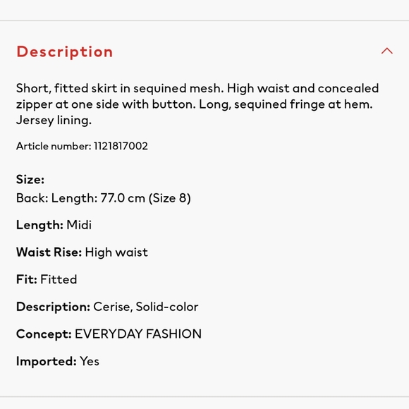 Pink sequined skirt - Picture 3 of 3